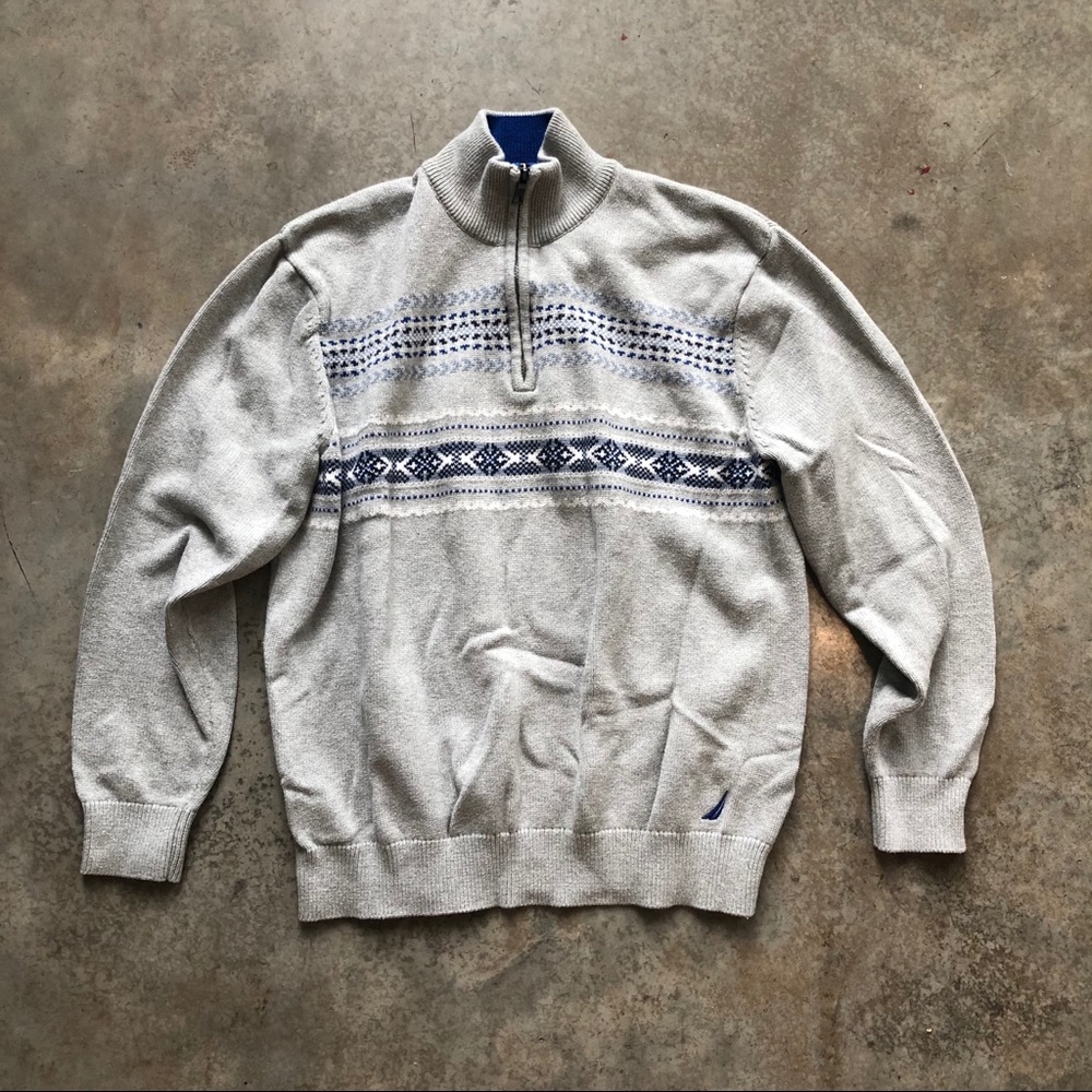 Nautica Men’s quarter zip sweater